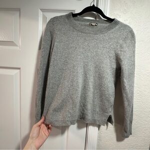 J. Crew Soft Gray Cashmere Sweater